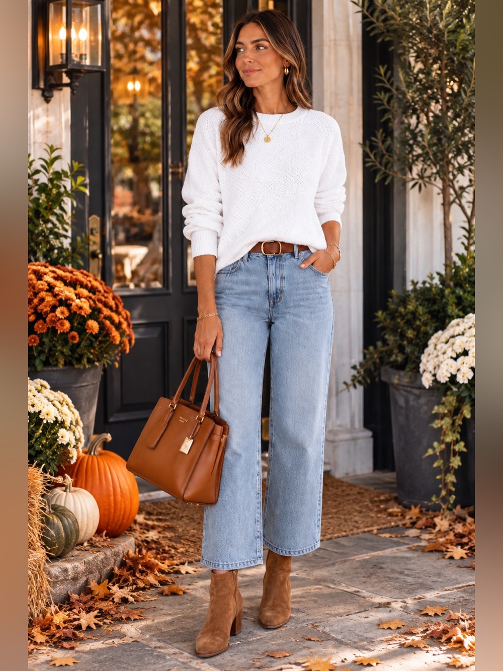 GAP White Open Weave Dolman Sleeve Crewneck Sweater